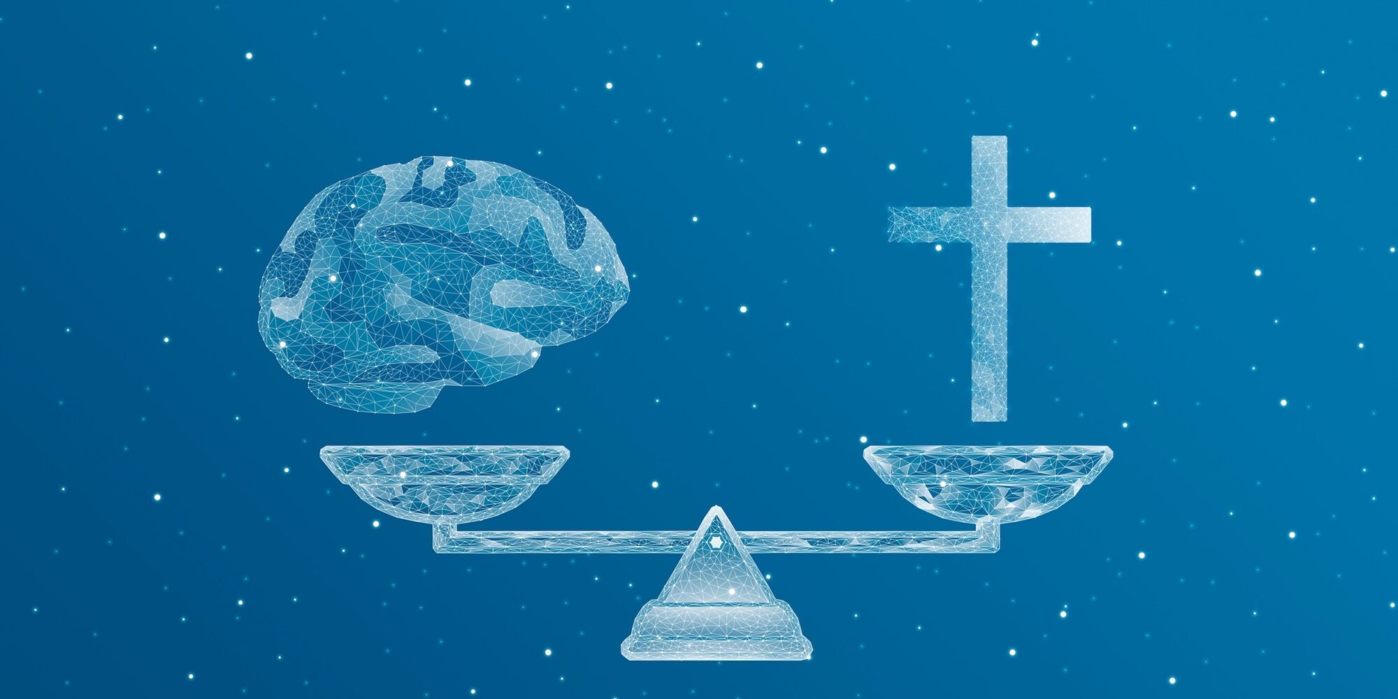 Choice between religion and rationality. On the scales of the cross and brains from the network